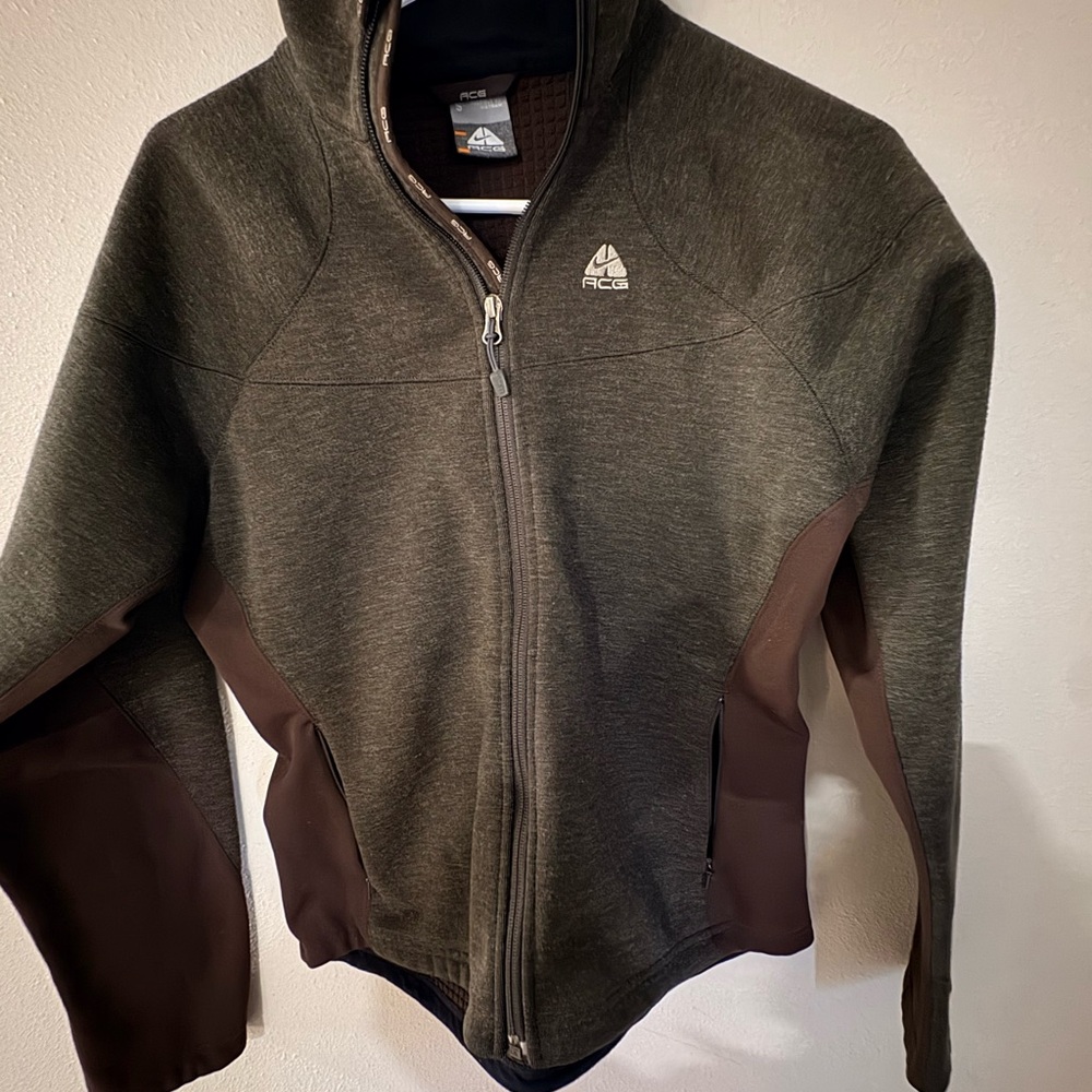 Nike ACG Olive and Brown Teddy Jacket